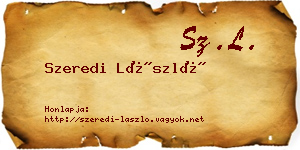 Szeredi László névjegykártya